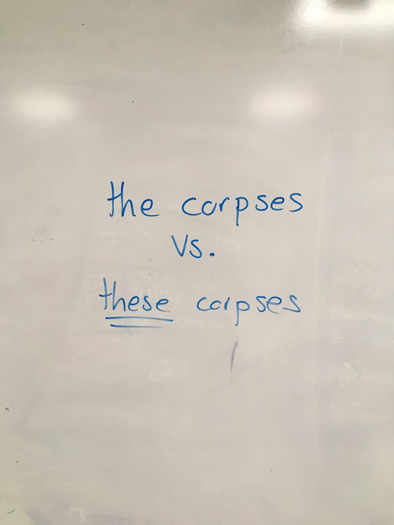 these corpses